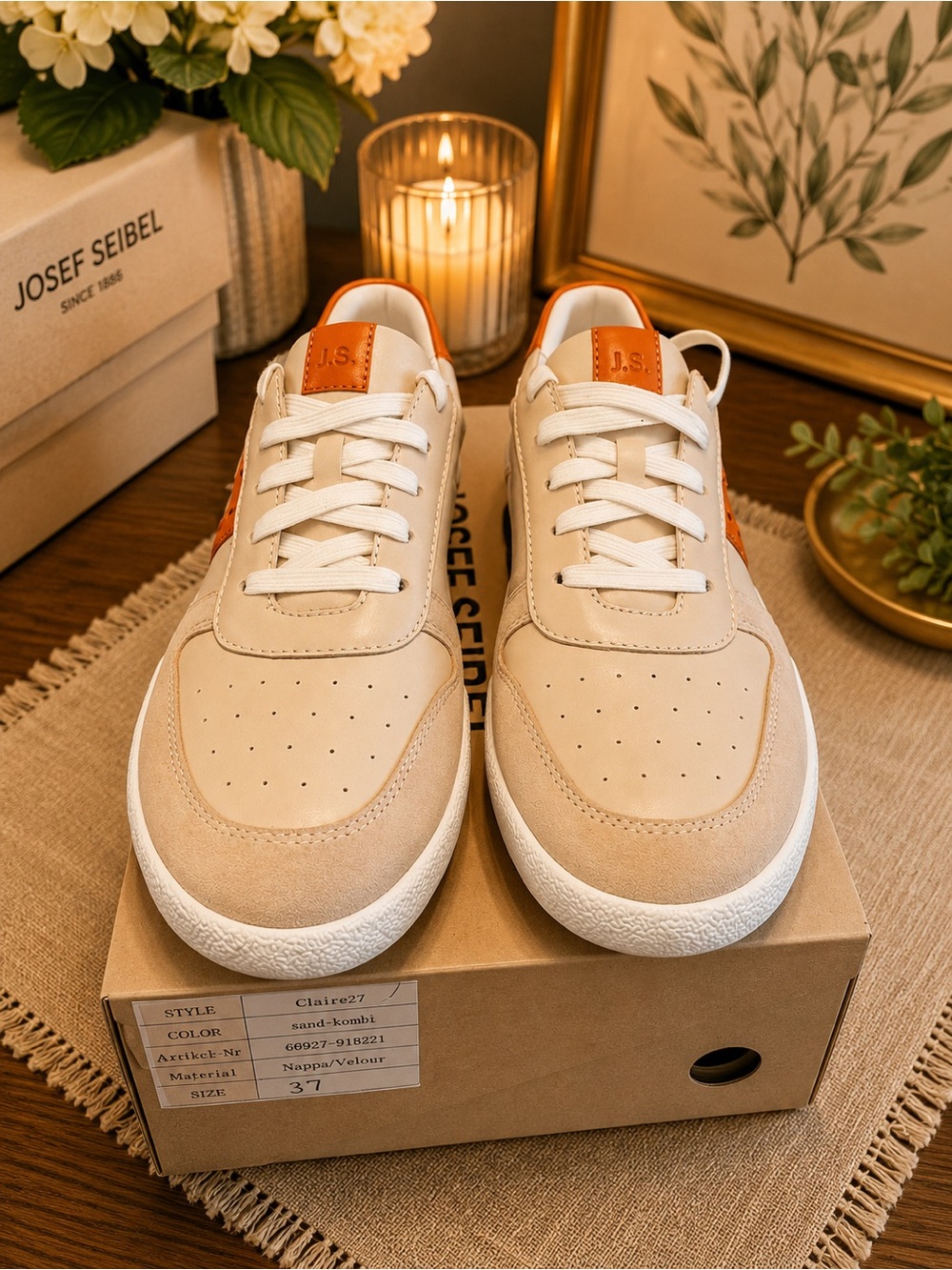 Josef Seibel Claire 27 Leather Sneakers EU 37 / US Women’s 6.5–7